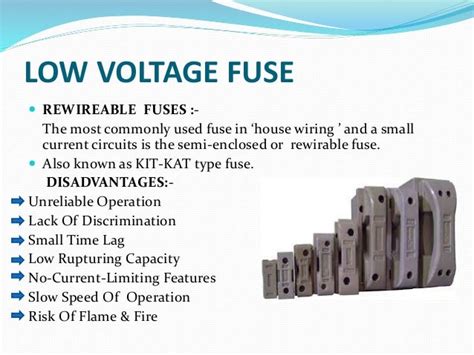 rewireable fuse advantages and disadvantages